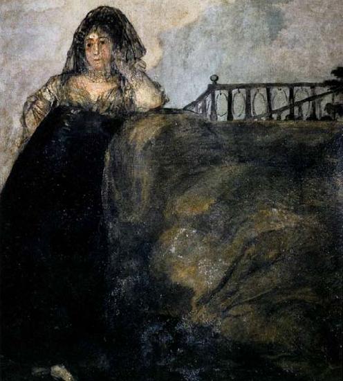 Francisco de goya y Lucientes Manola oil painting image